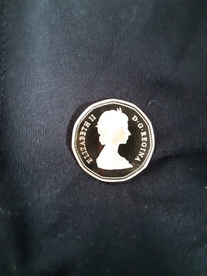 1987 Special Proof Loonie, C.O.A.