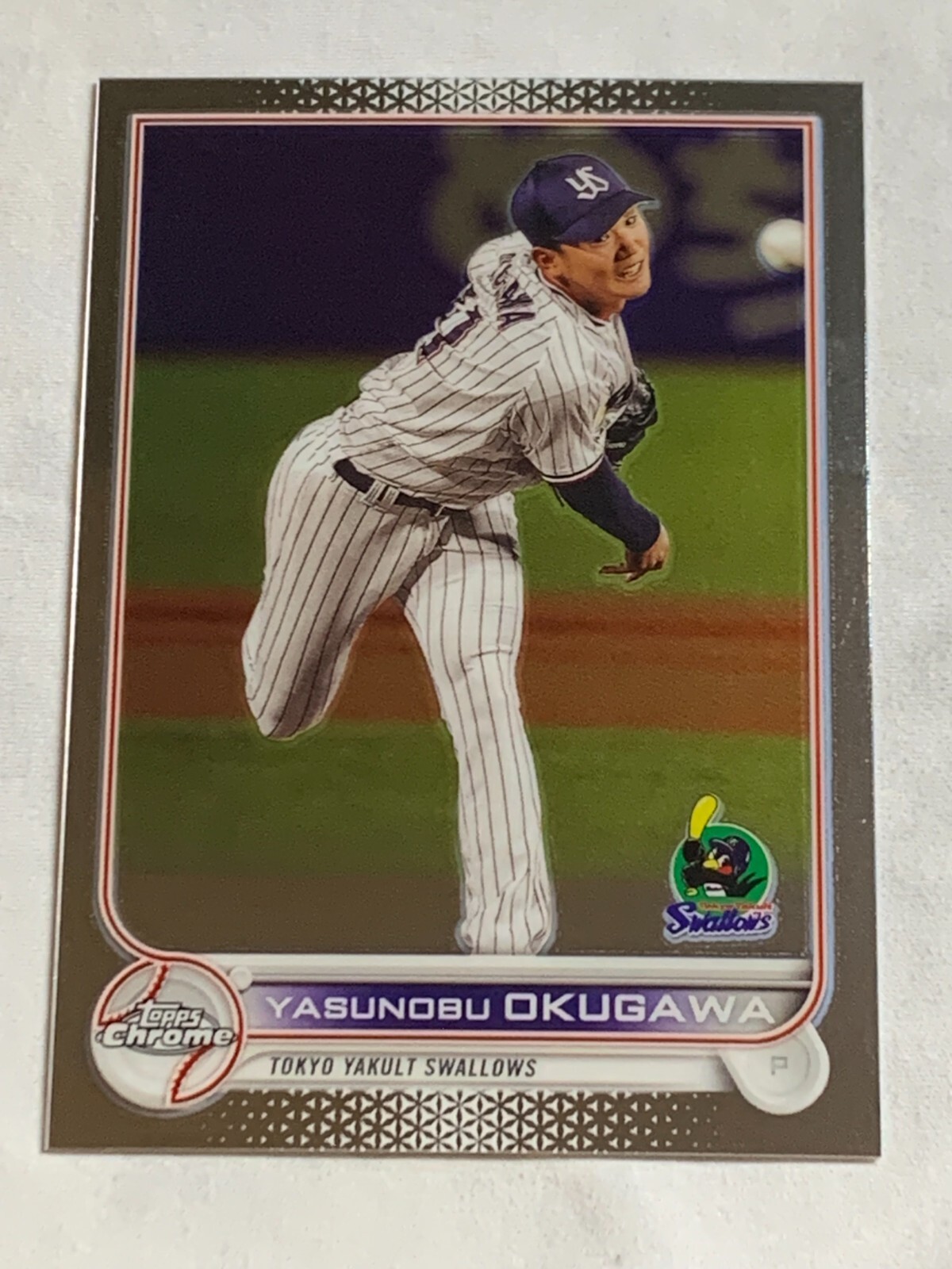 2022 Topps Chrome NPB Yasunobu Okugawa #170 Tokyo Yakult Swallows