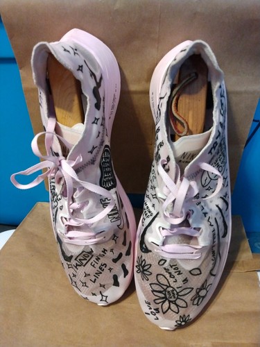 Nike Zoom Fly SP x Nathan Bell Doodles Men's 13 Pink Running