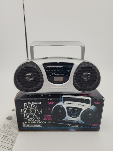 The Original Baby Boom Box AM/FM Portable Mini Radio of 90s LCD Tested, WORKS!