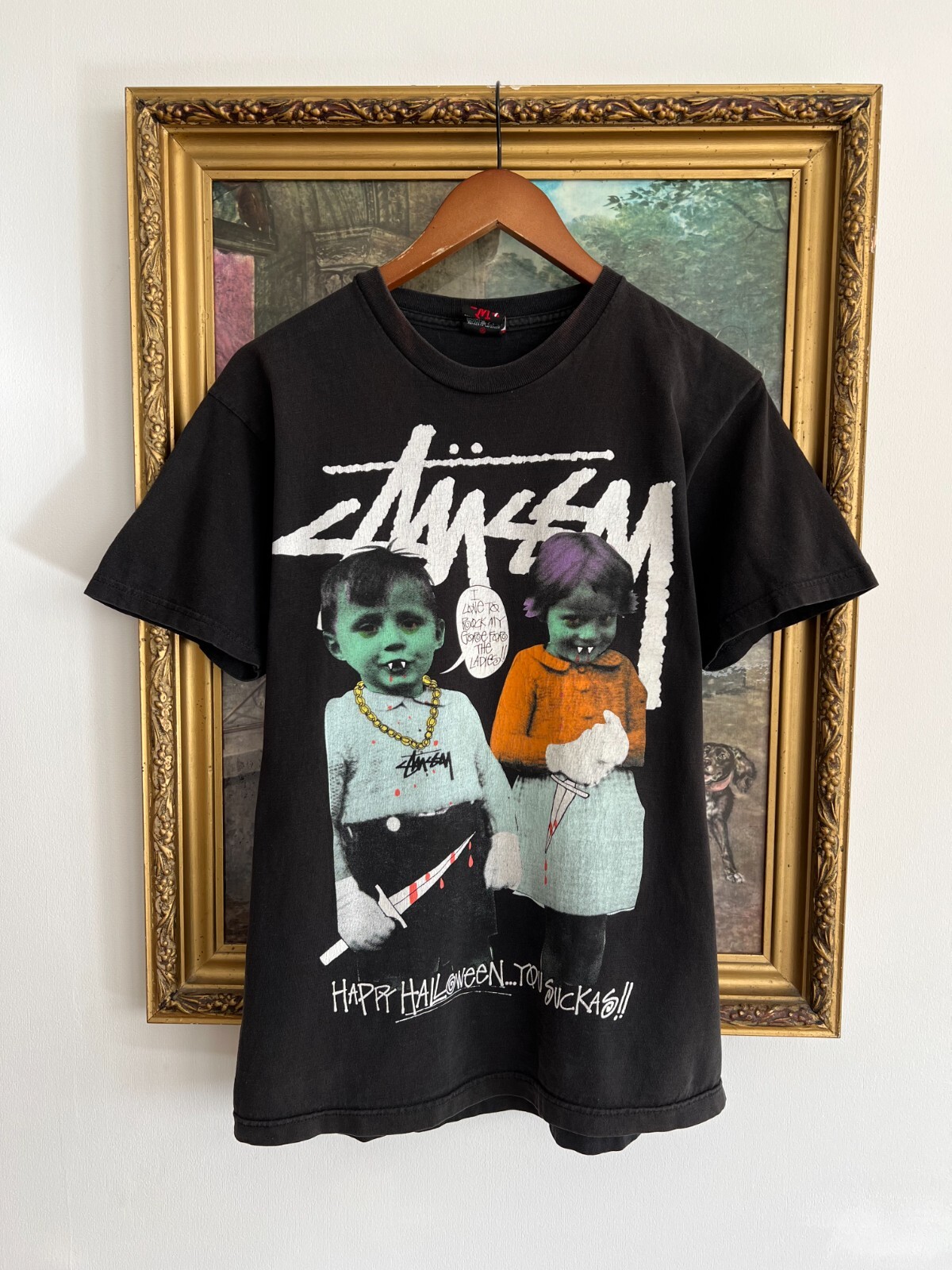old stussy 90s 00s love hate バンドT スカル old stussy 90s 00s