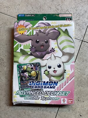 Digimon card game ST17 Advanced Deck Set Double Typhoon Sealed New Damaged Box