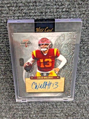 Caleb Williams 1/1 Auto 7 Card Stud .?Rare! NFL TOP DRAFT PICK 