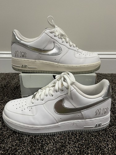 Nike Air Force 1 Low 07 “Players” White / Silver size 10 | eBay