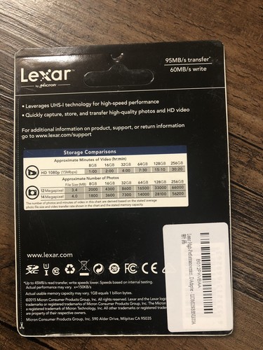 Lexar 256gb micro sd