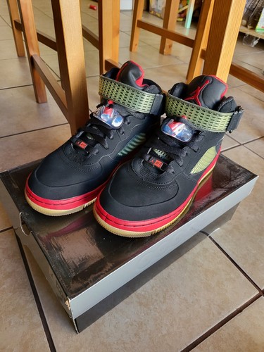Nike Air Jordan Fusion 5 - Black/Varsity Red - Size 5.5Y | eBay