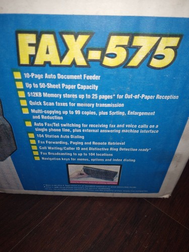Brother Fax-575 Personal Plain Paper Fax Phone and Copier