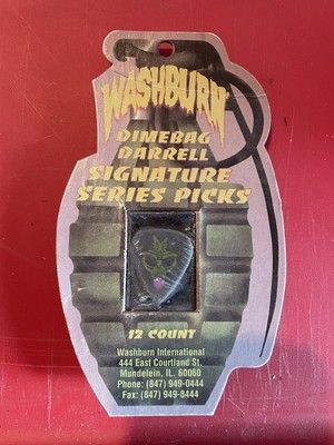 Dimebag Darrell Signature Pantera Washburn Guitar Pick Grenade