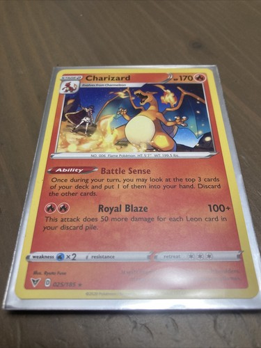 Charizard Non Holo 25/185 Vivid Voltage- NM Rare Pokemon Charizard Non Holo 25/185 Vivid Voltage- NM Rare Pokemon