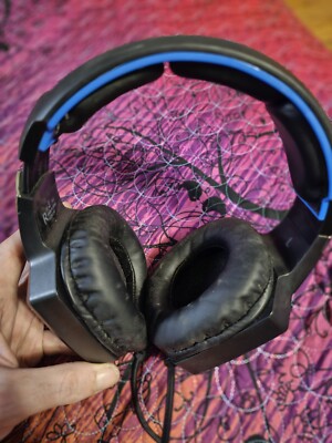 RUN MUS K8 Gaming Headset Professional High Performance Black Blue PS4 PC