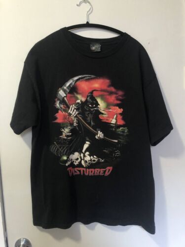 XL Vintage Disturbed 90s Giant Tag Rock Metal Band T Shirt XL Vintage Disturbed 90s Giant Tag Rock Metal Band T Shirt