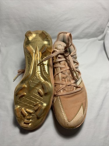 Adidas Afterburner 7 Gold Baseball Cleats Shoes Men's Size