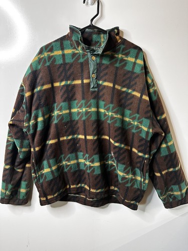 pro celebrity Pullover Sweater Multicolor Green Brown Size 2XL Long Sleeve
