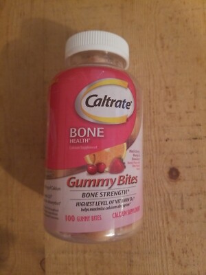 Caltrate Bone Health Gummy Bites With Vitamin D, 500MG 100 Count  03/2024
