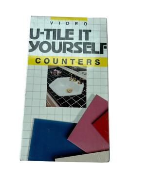 U-Tile It Yourself Counters - Lamb Productions VHS 2000 DIY home improvement B1