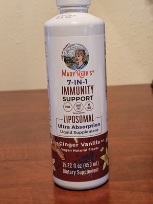 Mary Ruth's 7 In 1 Immunity Support Liposomal 15.22oz.  BB July 2025