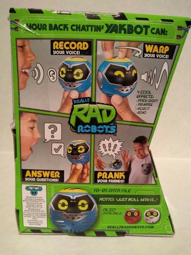 Moose Toys Really Rad Robots Yakbot - S1 Blue Yakbot YB-01 Your Chattin' Buddy!