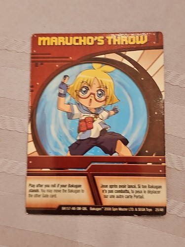 Bakugan Battle Brawlers Ability Card Marucho's Throw BA157-AB-SM