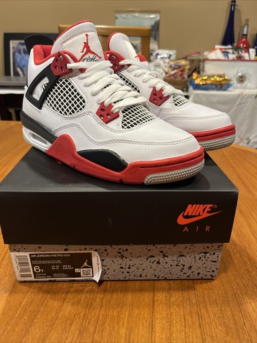 キッズスニーカー Nike Air Jordan 4 Retro Fire Red GS 2020 AW 20 Buy Air Jordan 4 Retro OG GS 'Fire Red' 2020 - 408452 160 | GOAT
