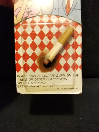 Vintage Fake Cigarette Burn Great fun at a party Sealed in original package