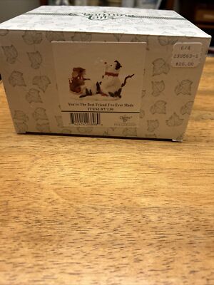 Charming Tails You're The Best Friend I've Ever Made 87/139 Christmas Mouse NIB