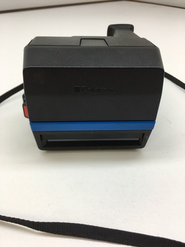 POLAROID SPIRIT 600 INSTANT CAMERA SUPER RARE BLUE PROMOTIONAL CERTAINTEED