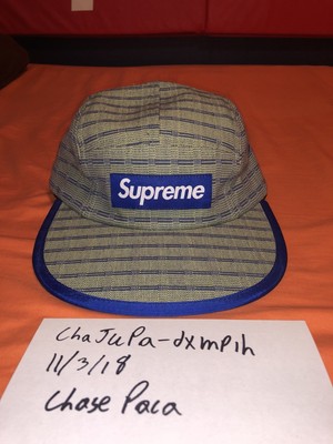 Supreme Nepal Woven Fitted Camp Cap Hat Color Blueのebay公認