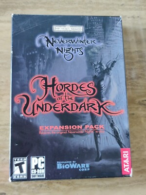 Neverwinter Nights: Hordes of the Underdark - NEW Sealed in box! (PC, 2003)