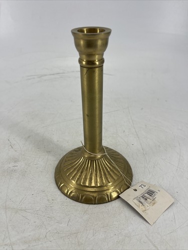 RARE Kanchan for Mango Imports 7" Gold Tone Gothic Candle Stand Made in India