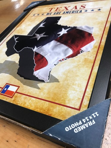 11”x14” Texas We Are America Framed Photo