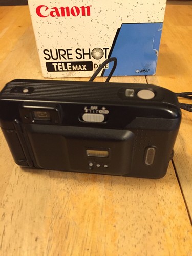 Canon Sure Shot TELEMax Date Point and Shoot Camera w/Box untested