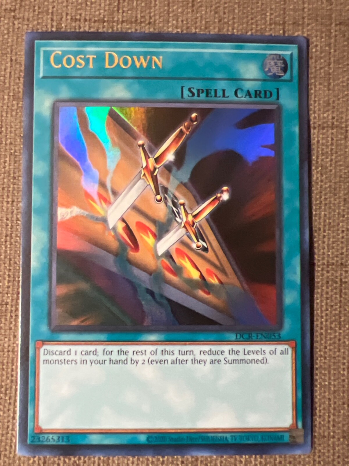 Misprint Yugioh! Cost Down DCR-EN053 -25th Anniversary