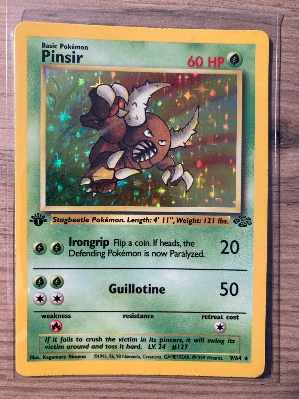 Pinsir Holo Rare 1ST EDITION Jungle Set Pokemon Card 964 EBG