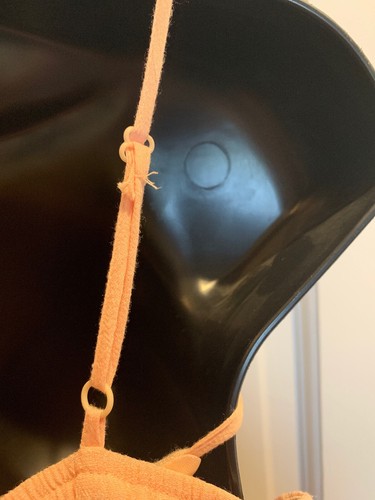 Small Copper Key pale Pink sheer Lined overlay sleeveless romper Spaghetti Strap