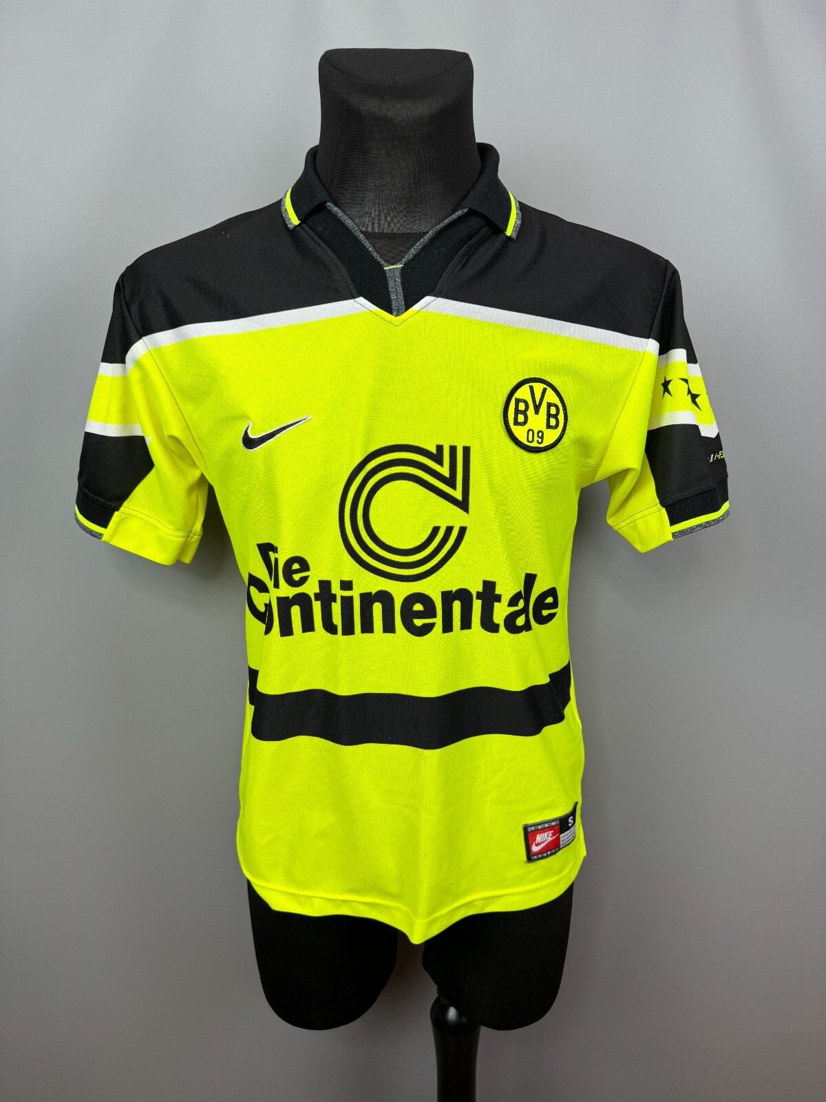 [ 1997-1998 ] NIKE ドルトムント HOME ユニフォーム L BORUSSIA DORTMUND 1997 1998 HOME SHIRT FOOTBALL SOCCER