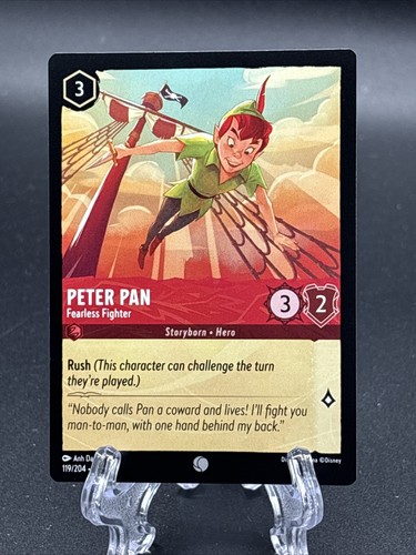 2023 Disney Lorcana 1st Chapter Peter Pan Fearless Fighter #119
