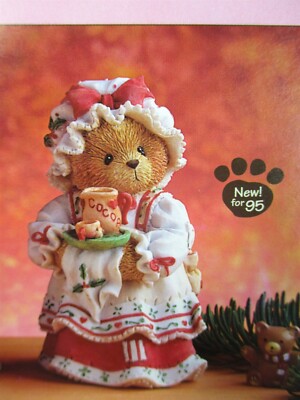 Cherished Teddies Holly Mrs. Claus Cup Of Cocoa Santa's Workshop Series 141119