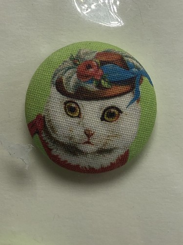 Collection of 4 Graphics Cat Buttons 4 Different CUTE CATS In Hats