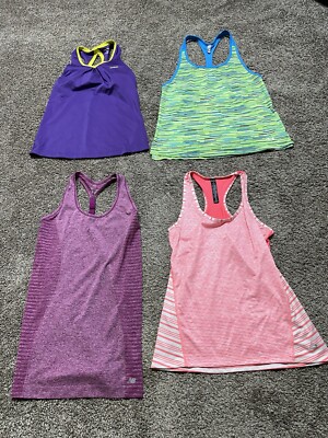Under Armour Tank Top Size Medium Multicolor Lot Of 4 Reebok New Balance  9881