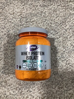 NOW FOODS Whey Protein Isolate, Unflavored Powder - 1.2 lb.