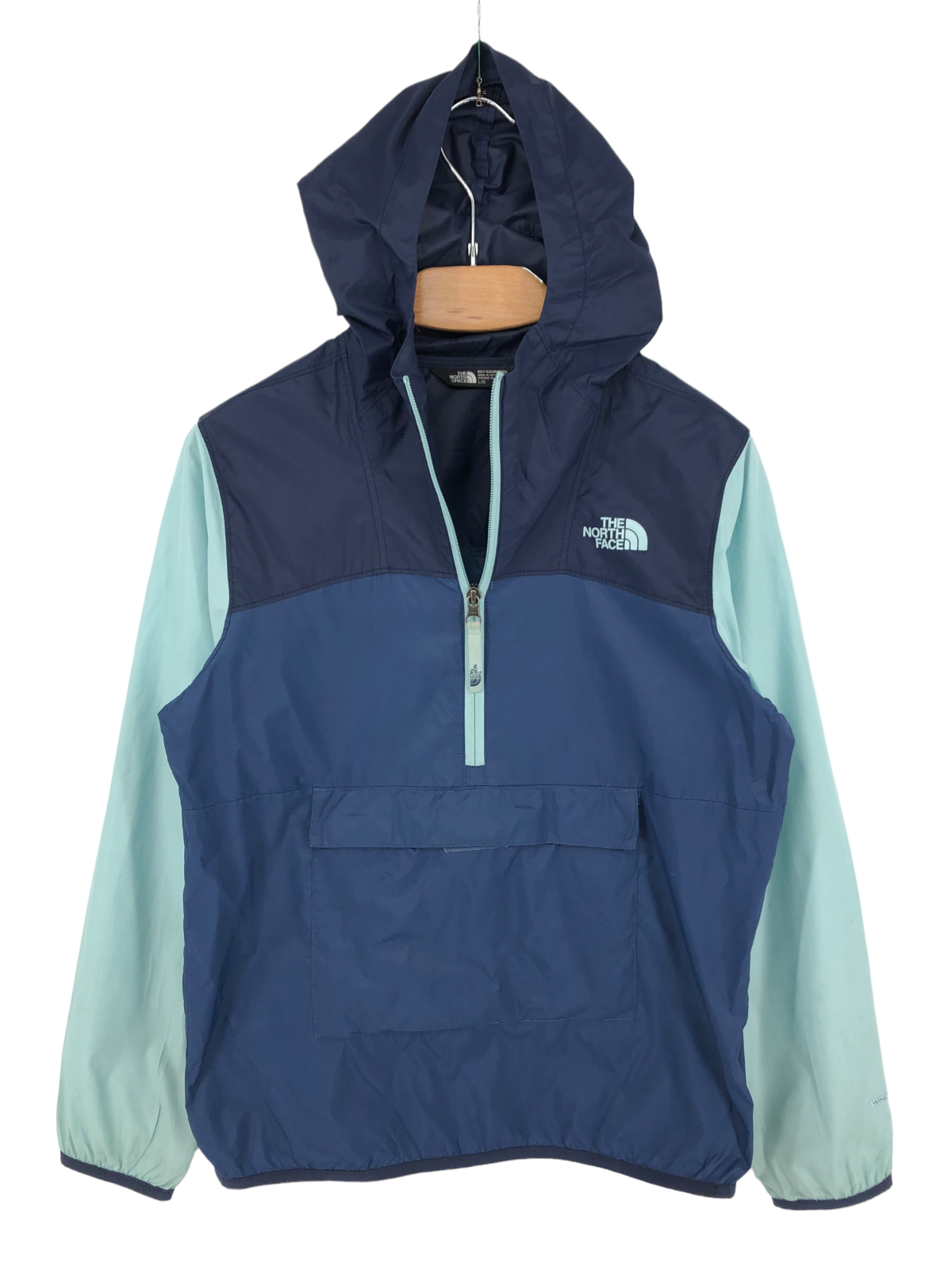 ノースフェイス　140 THE NORTH FACE Kid's Boy's 1/4 Zip Neck Anorak Jacket Size L