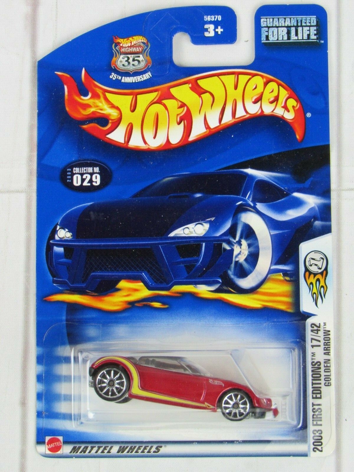 Hot Wheels 2003 #29 2003 First Editions #17/42 Golden Arrow