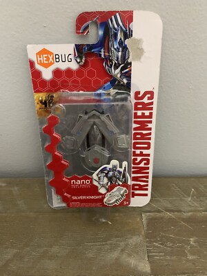 Hex Bug Nano bot Transformer New In Box Silver Knight 