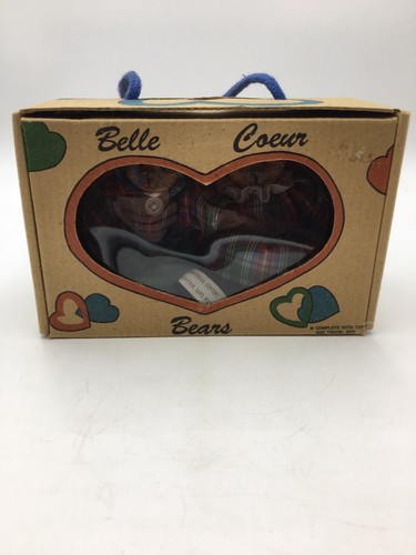 Vintage Belle Coeur Bears by Ross Collection Bear Figurine Collectibles 1997