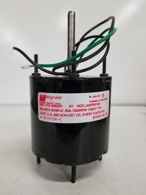Magnetek 432 Shaded Pole Motor 1/25HP 1550 rpm 5/16 x 2-1/2'' Shaft 1PH 208-230V