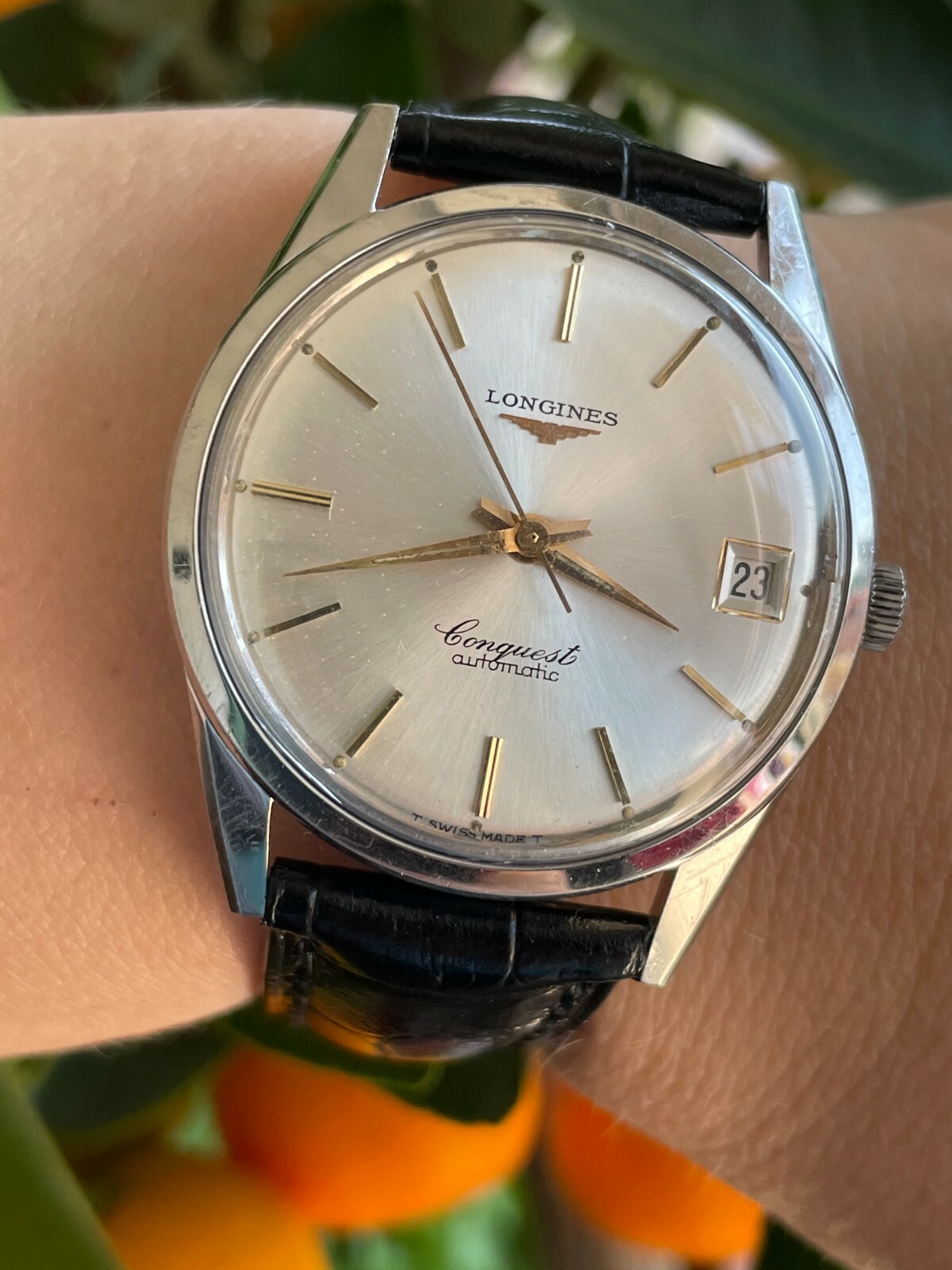 LONGINES WATCH CONQUEST AUTOMATIC CAL.291 REF.7771 MENS 35.5 LONGINES WATCH CONQUEST AUTOMATIC CAL.291 REF.7771 MENS 35.5