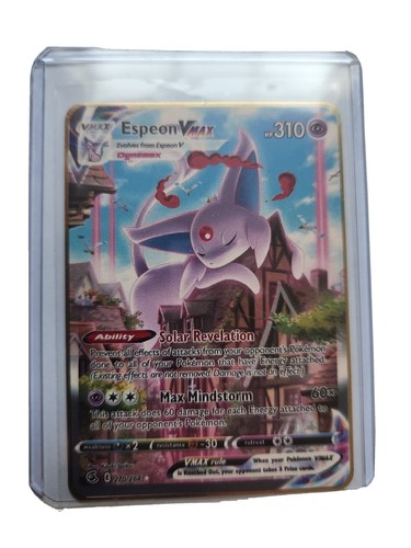 Espeon VMAX Fusion Strike 270/264 METAL pokemon card for