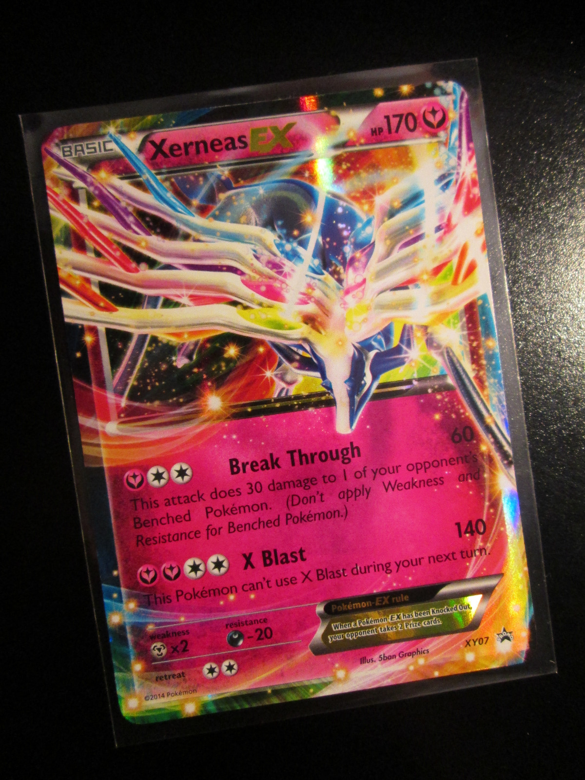 Nm Pokemon Xerneas Ex Card Black Star Promo Set Xy07 Ultra