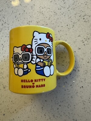 Brand New Hello Kitty x Bruno Mars Coffee Cup Mug Japan Exclusive 