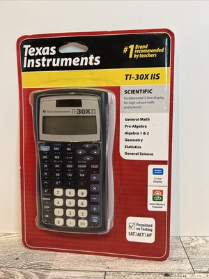 NIB Texas Instrument Calculator scientific SAT/ACT/AP TI-30X IIS Solar/ Battery 